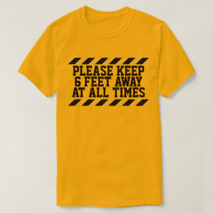 Camiseta Seis Pies de Distanciamiento Doble Cara
