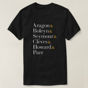 Camiseta Seis reinas musicales - Ampersand Names T-Shirt