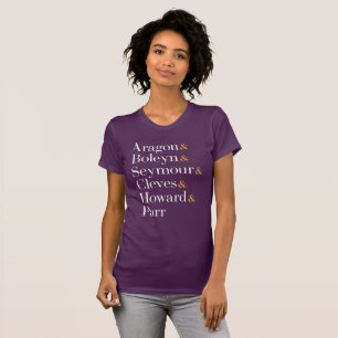 Camiseta Seis reinas musicales - Ampersand Names T-Shirt
