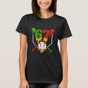 Camiseta Seis Siete 67 Bysebyll Helado Goteo Gen Alfa Genia