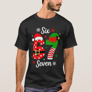 Camiseta Seis Siete 67 Meme 6 7 Santa Navidad Pijamas Niños