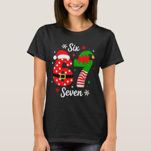 Camiseta Seis Siete 67 Meme 6 7 Santa Navidad Pijamas Niños