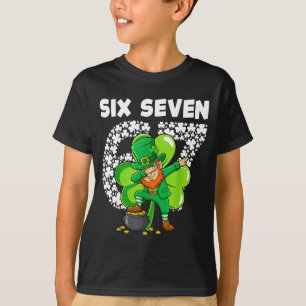 Camiseta Seis siete 67 meme día de san patricio dab duende