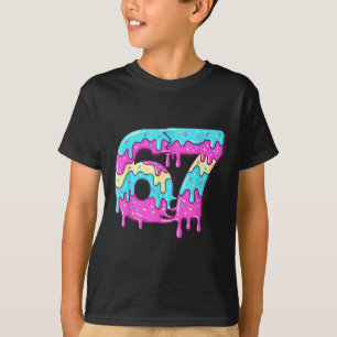 Camiseta Seis Siete 67 Meme Goteante Número 67 Helado