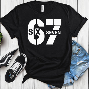 Camiseta Seis Siete 67 Meme - Humor Retro para Fans de 67