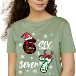 Camiseta Seis Siete 6 7 Gen Alpha Meme Navidad