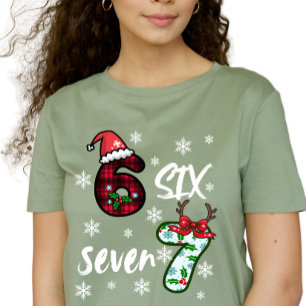 Camiseta Seis Siete 6 7 Gen Alpha Meme Navidad