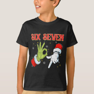 Camiseta Seis Siete 6 7 Gen Z Alpha Meme Slang Feliz Navida