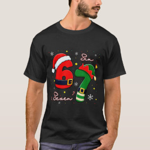 Camiseta Seis Siete 6 7 Meme Gen Alfa jerga Navidad Santa