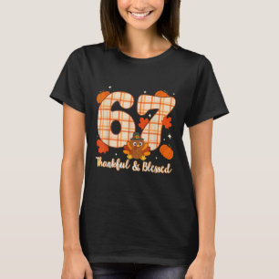 Camiseta Seis Siete 6 7 Meme Número 67 Pavo Día de Acción d