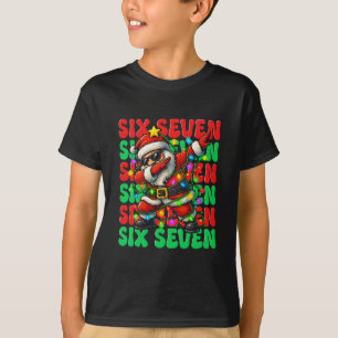 Camiseta Seis Siete 6 7 Meme Santa haciendo Dabbing Navidad