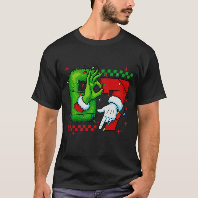 Camiseta Seis Siete 6 7 Navidad (Anverso)