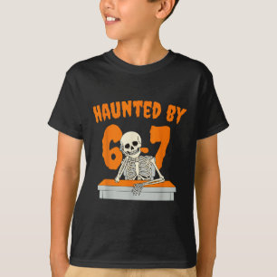 Camiseta Seis Siete Asombrados 6 7 Meme 67 Mano de Esquelet