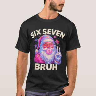 Camiseta Seis Siete Bruh 67 Divertido Nk Santa Navidad 6 7 