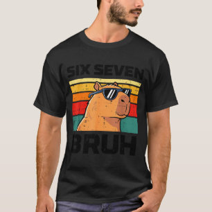 Camiseta Seis siete bruh capybara divertido 67 6 7 meme niñ