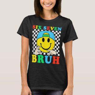 Camiseta Seis Siete Bruh Chicos 67 Meme Gen Alpha Jerga 6 7