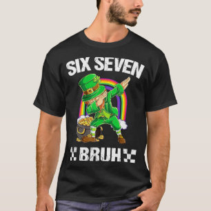 Camiseta Seis Siete Bruh Dabbing Duende Día de San Patricio