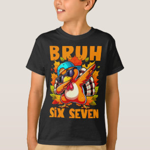 Camiseta Seis Siete Bruh Dabbing Pavo Día de Acción de Grac