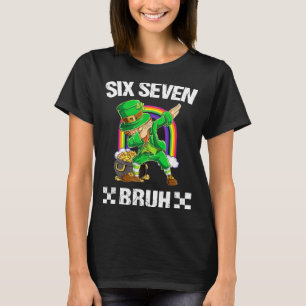 Camiseta Seis Siete Bruh Haciendo Dab Leprechaun Día de San
