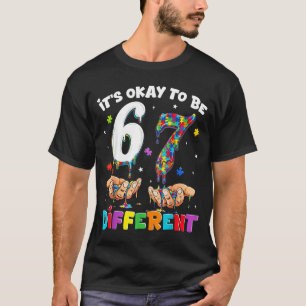 Camiseta Seis Siete Conciencia del Autismo 6 7 Meme para Se