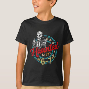 Camiseta Seis Siete Embrujado 6 7 Meme 67 Mano de Esqueleto