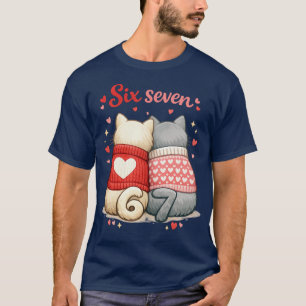 Camiseta Seis Siete Gatos Por Siempre , 67 Gatos de Amor en