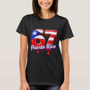 Camiseta Seis Siete Helado Goteo 6 7 Meme De Niños 67 Puert