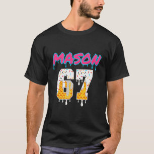 Camiseta Seis Siete Helado Goteo Deporte 67 Divertido Mason