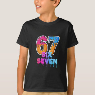 Camiseta Seis Siete Helado Goteo Gen Alpha Jerga 6 7 Tenden