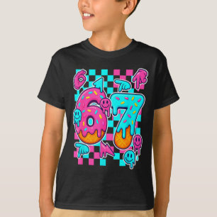 Camiseta Seis Siete Helado Goteo Meme 67 Divertido Gen Alph