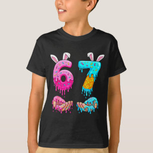 Camiseta Seis Siete Helado Goteo Niños Juventud Divertido 6
