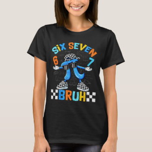 Camiseta Seis siete hermano 3.14 número a cuadros 67 meme n