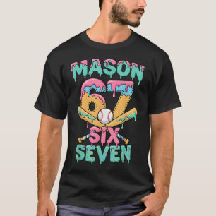 Camiseta Seis Siete Meme Mason Helado Goteo Divertido Byseb