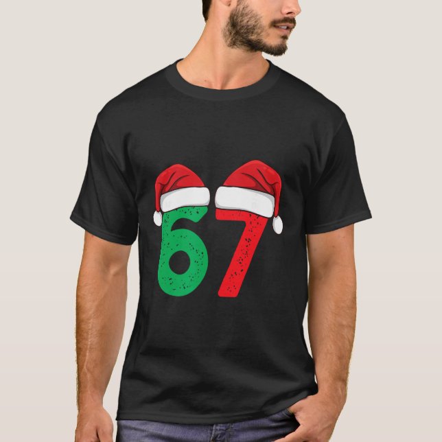 Camiseta Seis Siete Navidad 6 7 Meme Divertida Navidad  (Anverso)