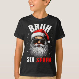 Camiseta Seis Siete Navidad Bruh Santa Chicos Hombres Diver