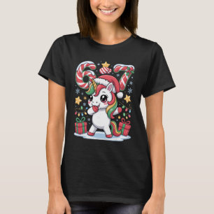 Camiseta Seis Siete Navidad Unicornio Meme Divertido Lindo