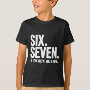 Camiseta Seis Siete Si Sabes Sabes Divertido 67 Chiste Para
