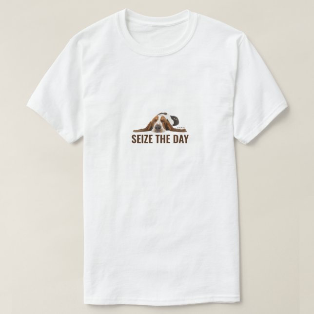 Camiseta Seize The Day (light) - A MisterP Shirt (Diseño del anverso)