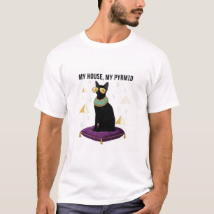Camiseta Sekhment Gata Egipcia Diosa Bastet Pirámide