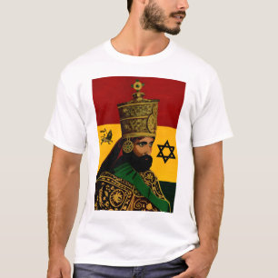Camiseta selassie con la estrella de David