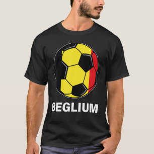 Camiseta Selección belga de fútbol hincha de fútbol bandera