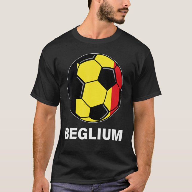 Camiseta Selección belga de fútbol hincha de fútbol bandera (Anverso)