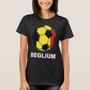 Camiseta Selección belga de fútbol hincha de fútbol bandera