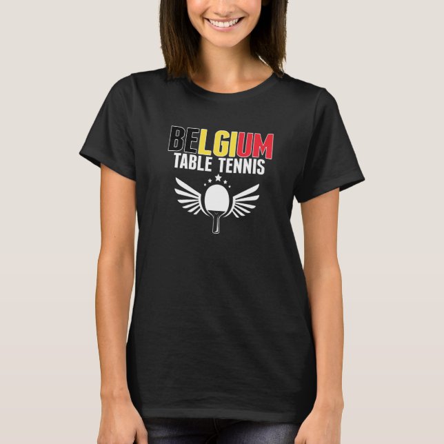 Camiseta Selección belga de ping pong (Anverso)