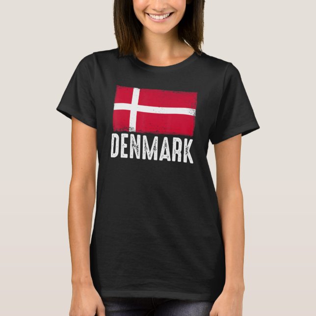 Camiseta Selección Danesa De Fútbol De Bandera (Anverso)