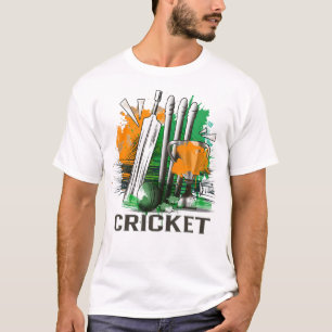 Camiseta Selección de fans del críquet de la India