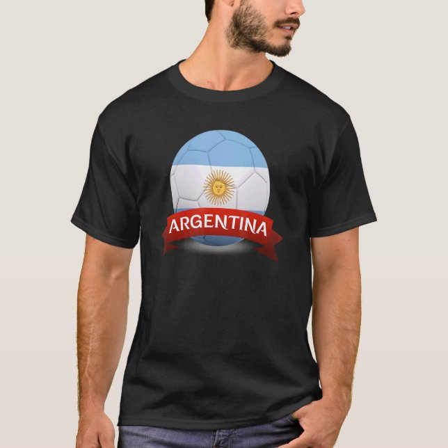 Camiseta Selección de Fútbol de Argentina Campeonato Mundia (Anverso)