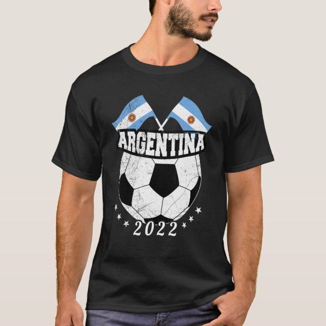 Camiseta Selección De Fútbol De Argentina Para Hombres Y Mu (Anverso)