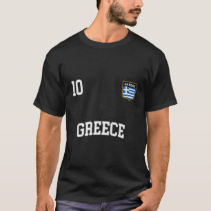 Camiseta Selección de fútbol de bandera griega n° 10