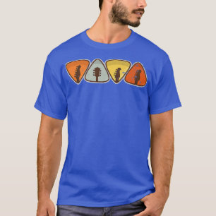 Camiseta Selección de guitarra para músico guitarista retro